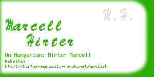 marcell hirter business card